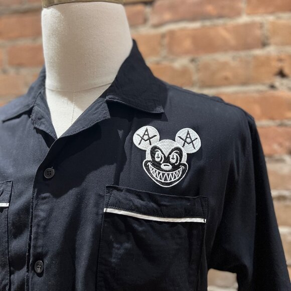 Local Authority LA “Mad Mickey” Flames Bowling Shirt - Picture 5 of 8